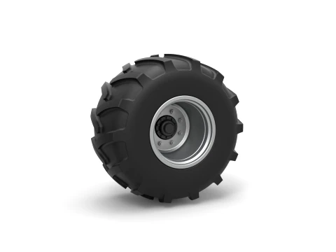 Rear wheel of Vintage Pulling Funny car Scale 1 to 25 3D Print Model