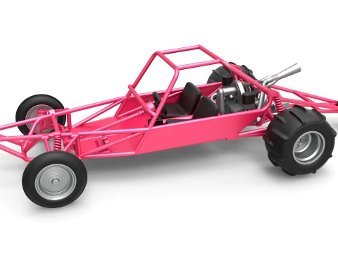 Old school Sand Rail buggy Version 2 Scale 1 to 25 3D Print Model