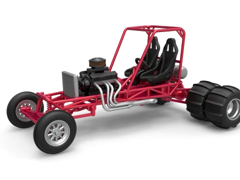 Old school water pumper Sand buggy Version 1 Scale 1 to 25 3D Print Model