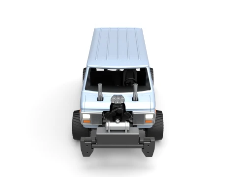 Pulling van 4wd Version 1 Scale 1 to 25 3D Print Model