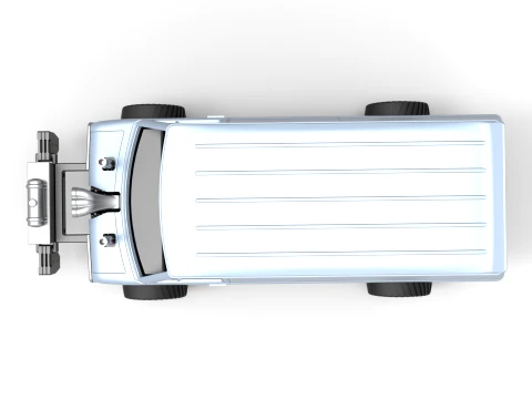 Pulling van 4wd Version 1 Scale 1 to 25 3D Print Model