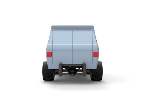 Pulling van 4wd Version 1 Scale 1 to 25 3D Print Model