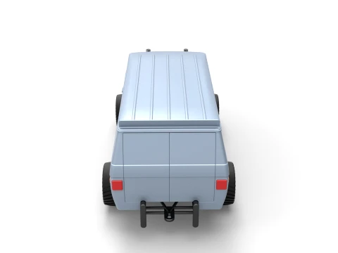 Pulling van 4wd Version 1 Scale 1 to 25 3D Print Model