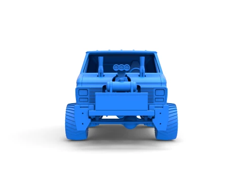 Pulling van 4wd Version 1 Scale 1 to 25 3D Print Model