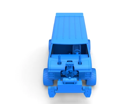 Pulling van 4wd Version 1 Scale 1 to 25 3D Print Model