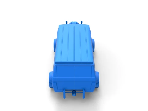 Pulling van 4wd Version 1 Scale 1 to 25 3D Print Model