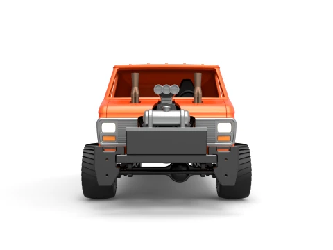 Pulling van 4wd Version 2 Scale 1 to 25 3D Print Model
