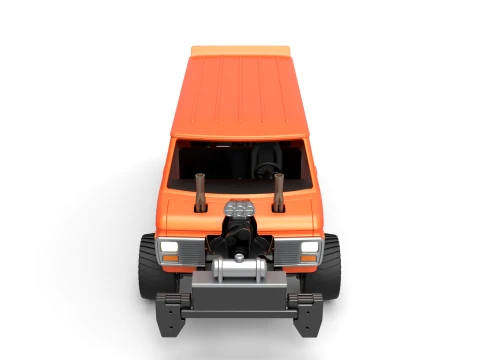 Pulling van 4wd Version 2 Scale 1 to 25 3D Print Model