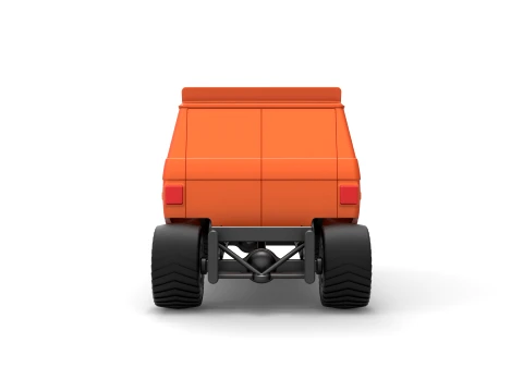 Pulling van 4wd Version 2 Scale 1 to 25 3D Print Model