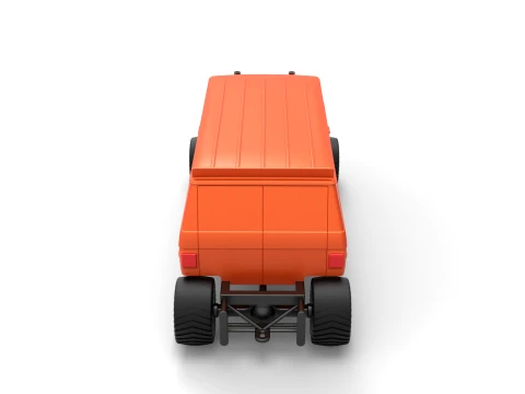 Pulling van 4wd Version 2 Scale 1 to 25 3D Print Model