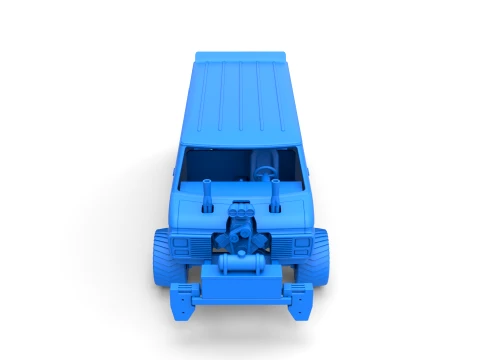 Pulling van 4wd Version 2 Scale 1 to 25 3D Print Model