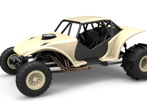 Sand dragster 4x4 Scale 1 to 25 3D Baskı Modeli