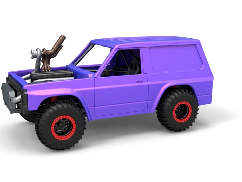 Uphill Sand Racing Dragster Version 2 Scale 1 to 25 3Dプリントモデル