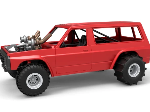 Uphill Sand Racing Dragster Version 3 Scale 1 to 25 3Dプリントモデル