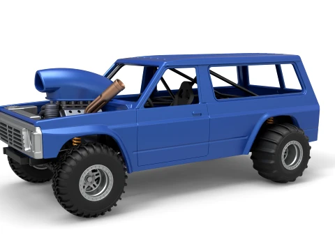 Uphill Sand Racing Dragster Version 4 Scale 1 to 25 3Dプリントモデル