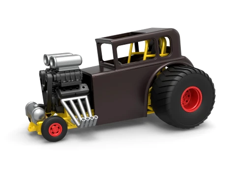 Mini Rod pulling tractor 5 Scale 1 to 25 3D Принт Модель