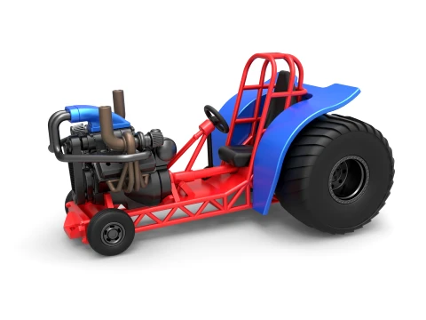 Mini Rod pulling tractor 6 Scale 1 to 25 3D Принт Модель