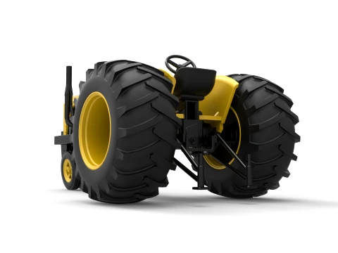 Vintage Small block Pulling tractor Version 2 Scale 1 to 25 3D Print Model