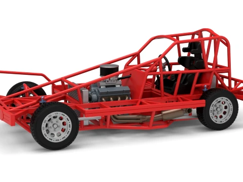 Podstawa samochodu seryjnego Formuły 1 BriSCA do wersji Dirt 2, skala od 1 do 25 Model do druku 3D