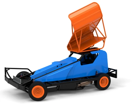 Samoch&oacute;d seryjny Formuły 1 BriSCA do brudu podczas skręcania wersji 2 Skala od 1 do 25 Model do druku 3D