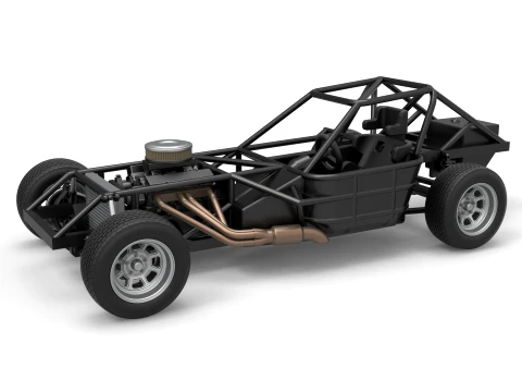 Dirt Modifi&eacute; stock car Base &Eacute;chelle 1 &agrave; 25 Modèles 3D en vedette