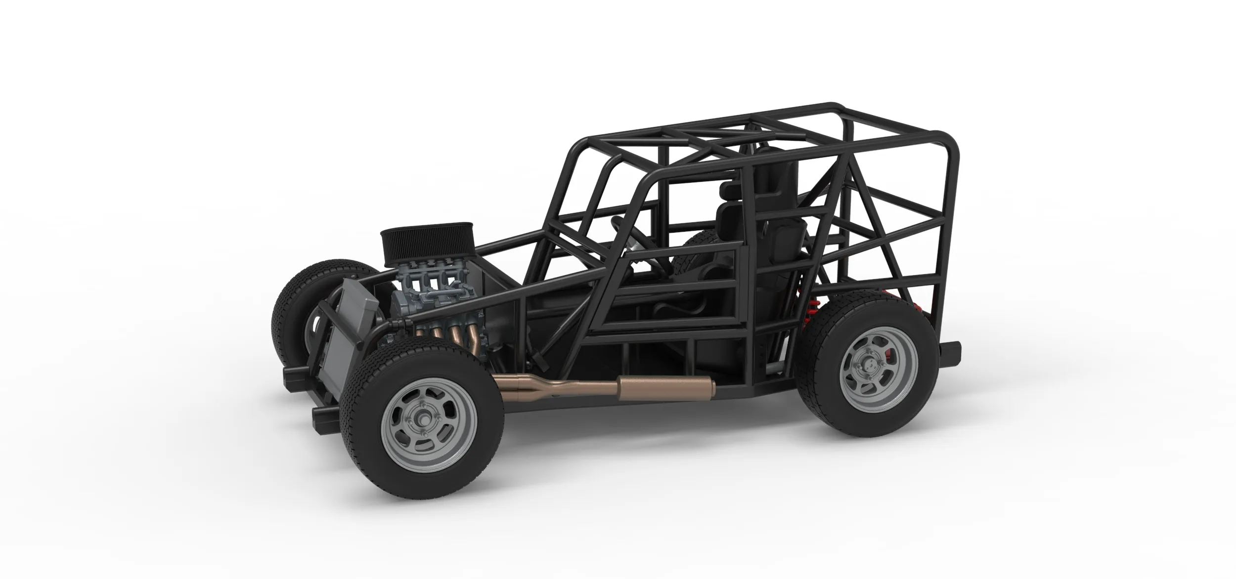 Dwarf car Base Version 1 Scale 1 to 25 3D Print Model .c4d .max .obj .3ds .fbx .stl .blend 
