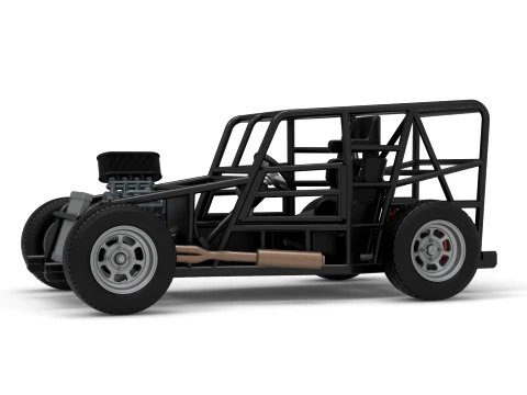 Dwarf car Base Version 1 Scale 1 to 25 3D Print Model