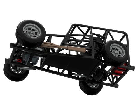 Dwarf car Base Version 1 Scale 1 to 25 3D Print Model