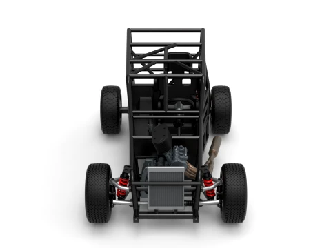 Dwarf car Base Version 1 Scale 1 to 25 3D Print Model