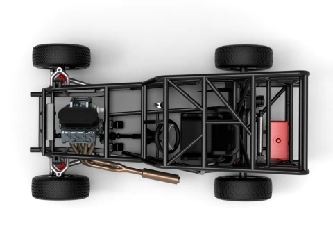 Dwarf car Base Version 1 Scale 1 to 25 3D Print Model