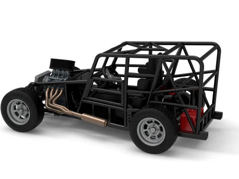 Dwarf car Base Version 1 Scale 1 to 25 3D Print Model