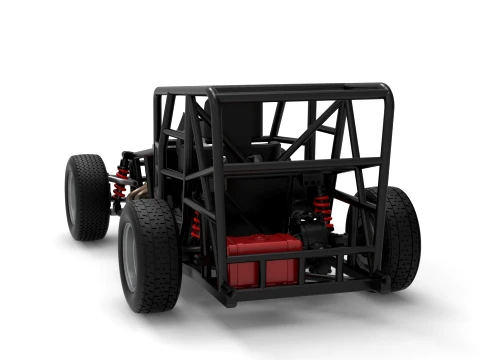 Dwarf car Base Version 1 Scale 1 to 25 3D Print Model