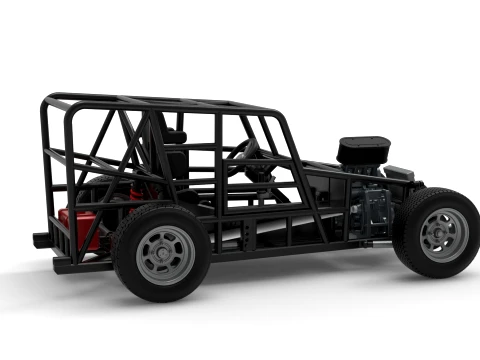Dwarf car Base Version 1 Scale 1 to 25 3D Print Model