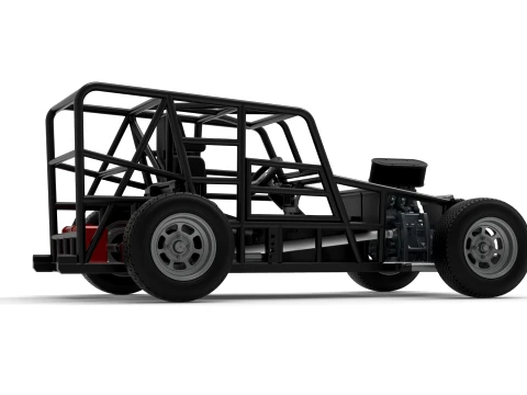 Dwarf car Base Version 1 Scale 1 to 25 3D Print Model