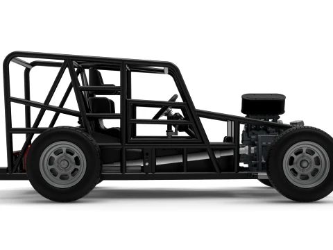Dwarf car Base Version 1 Scale 1 to 25 3D Print Model