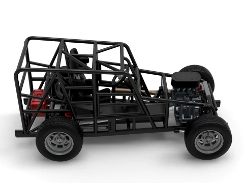 Dwarf car Base Version 1 Scale 1 to 25 3D Print Model