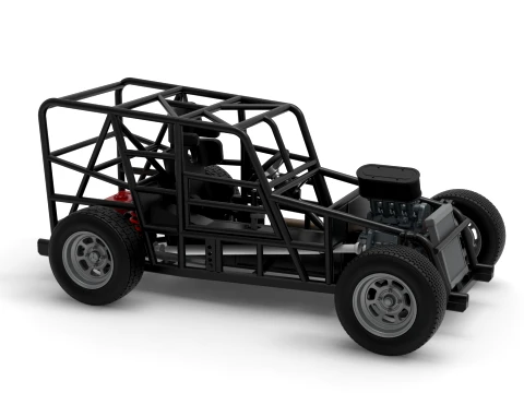 Dwarf car Base Version 1 Scale 1 to 25 3D Print Model