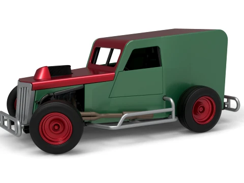 Dwarf car while turning Version 1 Scale 1 to 25 3D Baskı Modeli