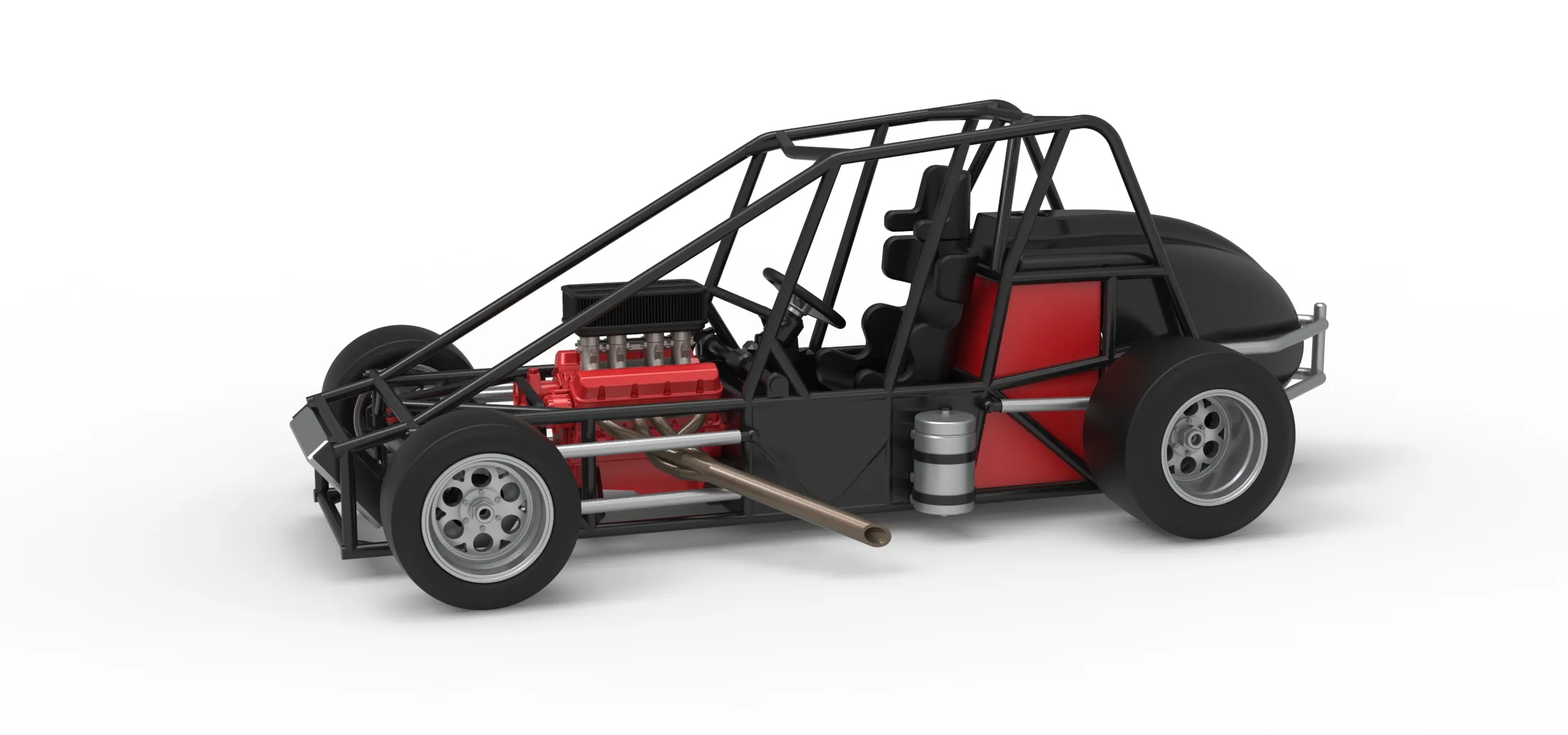 Experimental Pavement Silver Crown Car Base Version 1 Scale 1 to 25 3D Print Model .c4d .max .obj .3ds .fbx .stl .blend 