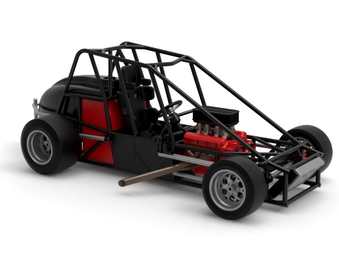 Experimental Pavement Silver Crown Car Base Version 1 Scale 1 to 25 3D Print Model