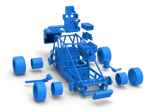 Experimental Pavement Silver Crown Car Base Version 1 Scale 1 to 25 3D Print Model