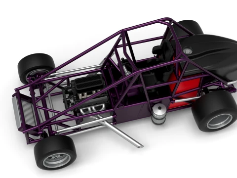 Experimental Pavement Silver Crown Car Base Version 2 Scale 1 to 25 3D Print Model