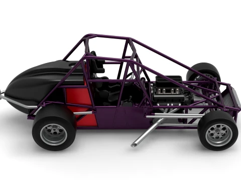 Experimental Pavement Silver Crown Car Base Version 2 Scale 1 to 25 3D Print Model