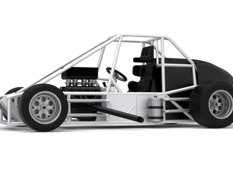Experimental Pavement Silver Crown Car Base Version 3 Scale 1 to 25 3D Print Model