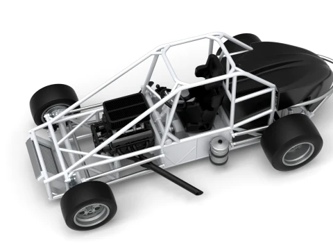 Experimental Pavement Silver Crown Car Base Version 3 Scale 1 to 25 3D Print Model