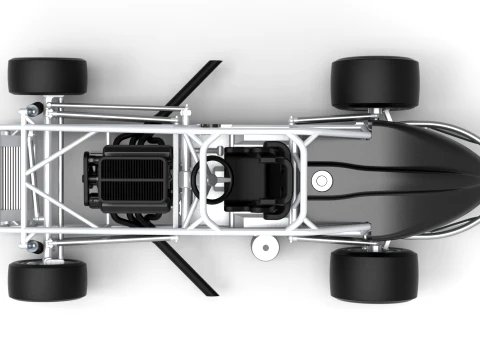 Experimental Pavement Silver Crown Car Base Version 3 Scale 1 to 25 3D Print Model