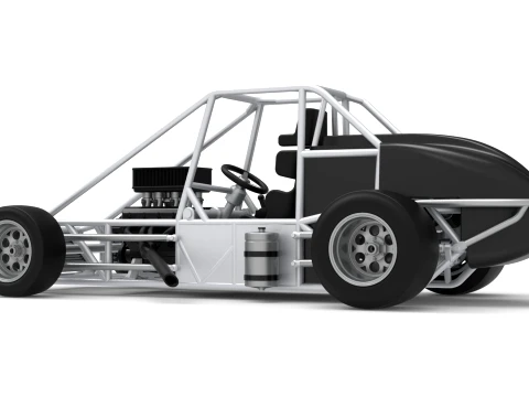 Experimental Pavement Silver Crown Car Base Version 3 Scale 1 to 25 3D Print Model
