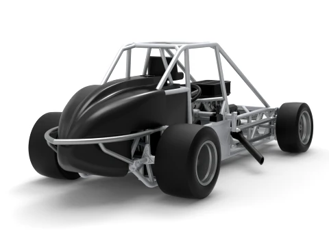 Experimental Pavement Silver Crown Car Base Version 3 Scale 1 to 25 3D Print Model