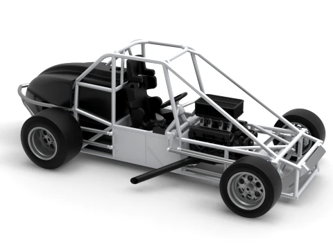 Experimental Pavement Silver Crown Car Base Version 3 Scale 1 to 25 3D Print Model
