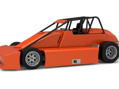 Experimental Pavement Silver Crown Car Version 1 Scale 1 to 25 Modelo de impresión 3D
